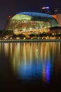 Esplanade Ã¢â¬â Theatres on the Bay at dusk